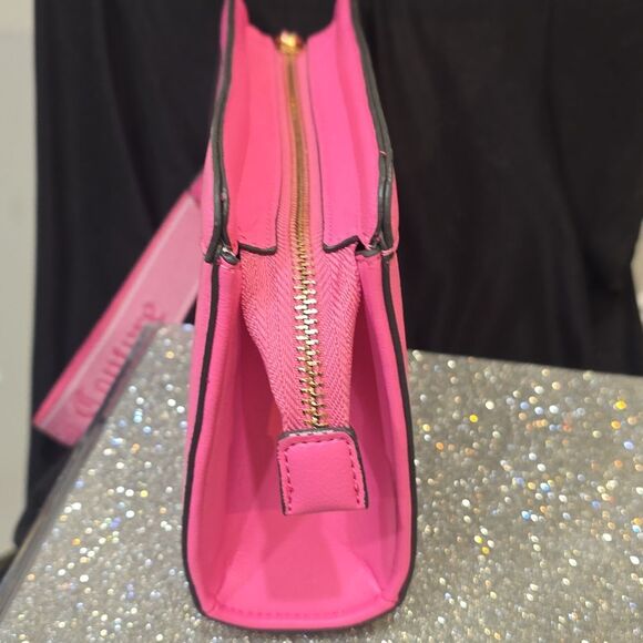 Juicy Couture Blank Canvas Triangular Frame Pouch- Pink - Picture 7 of 9